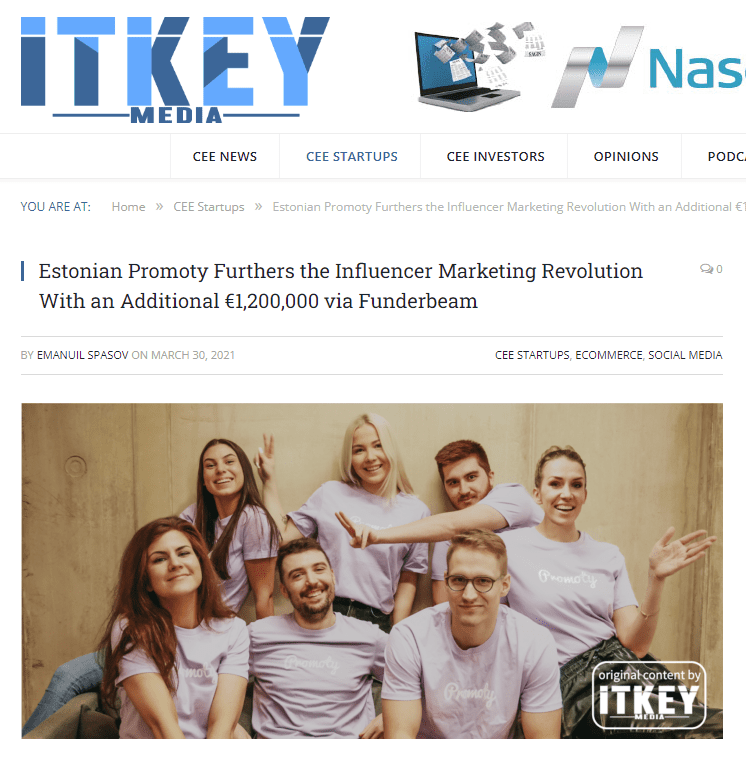 Promoty in ITKey media