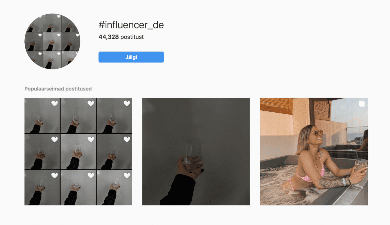 find German influencers on Instagram by hashtags