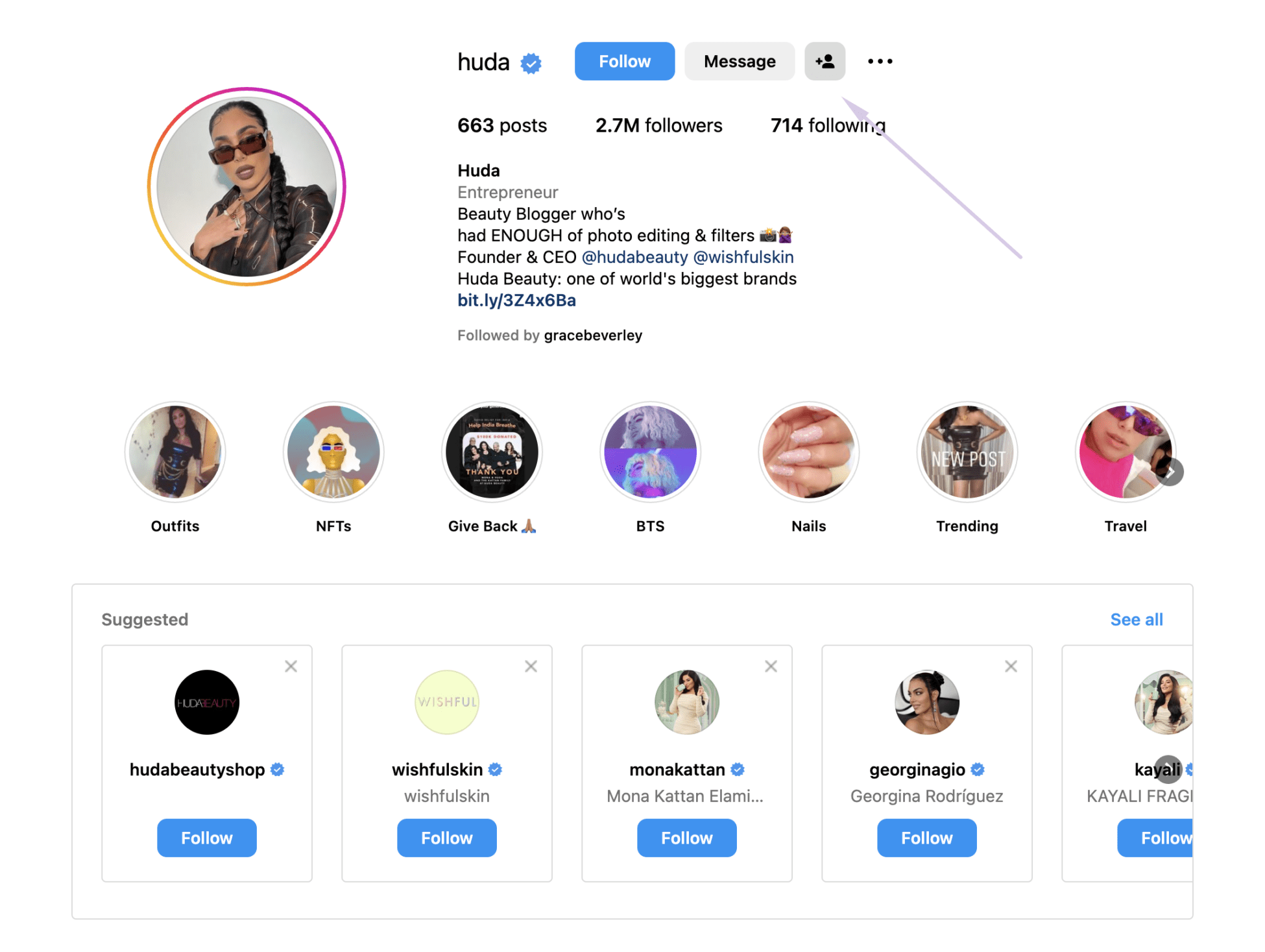 Instagram similar users